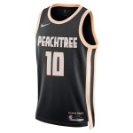 Maillot NBA Atlanta Hawks Zaccharie Risacher Nike 2025-26 City Edition Noir Swingman - Homme